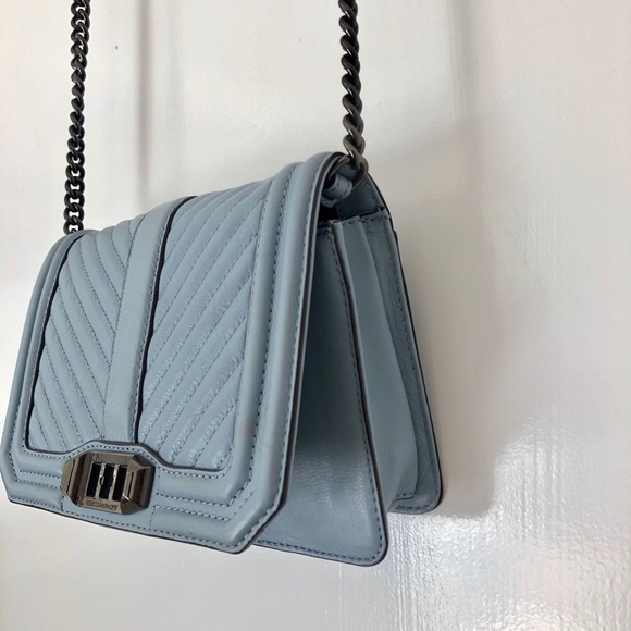 Rebecca Minkoff Chevron quilted Love crossbody - Picture 2 of 7